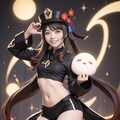 【原神　胡桃】コスプレ風イラスト2 5枚目
