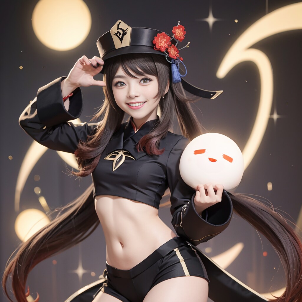 【原神　胡桃】コスプレ風イラスト2