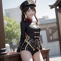 【原神　胡桃】コスプレ風イラスト2 2枚目
