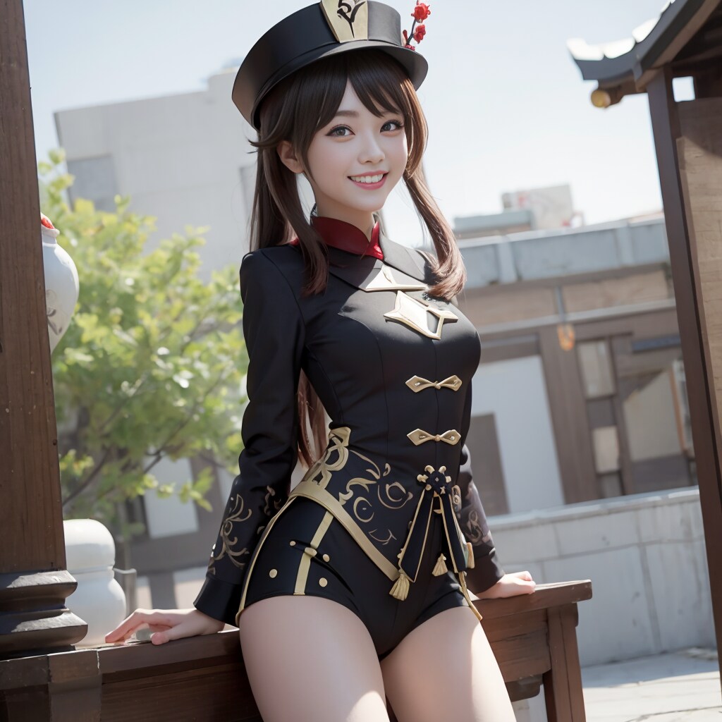 【原神　胡桃】コスプレ風イラスト2