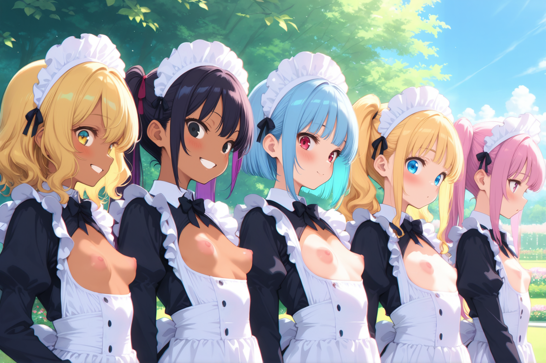 ちっぱいメイドがいっぱい