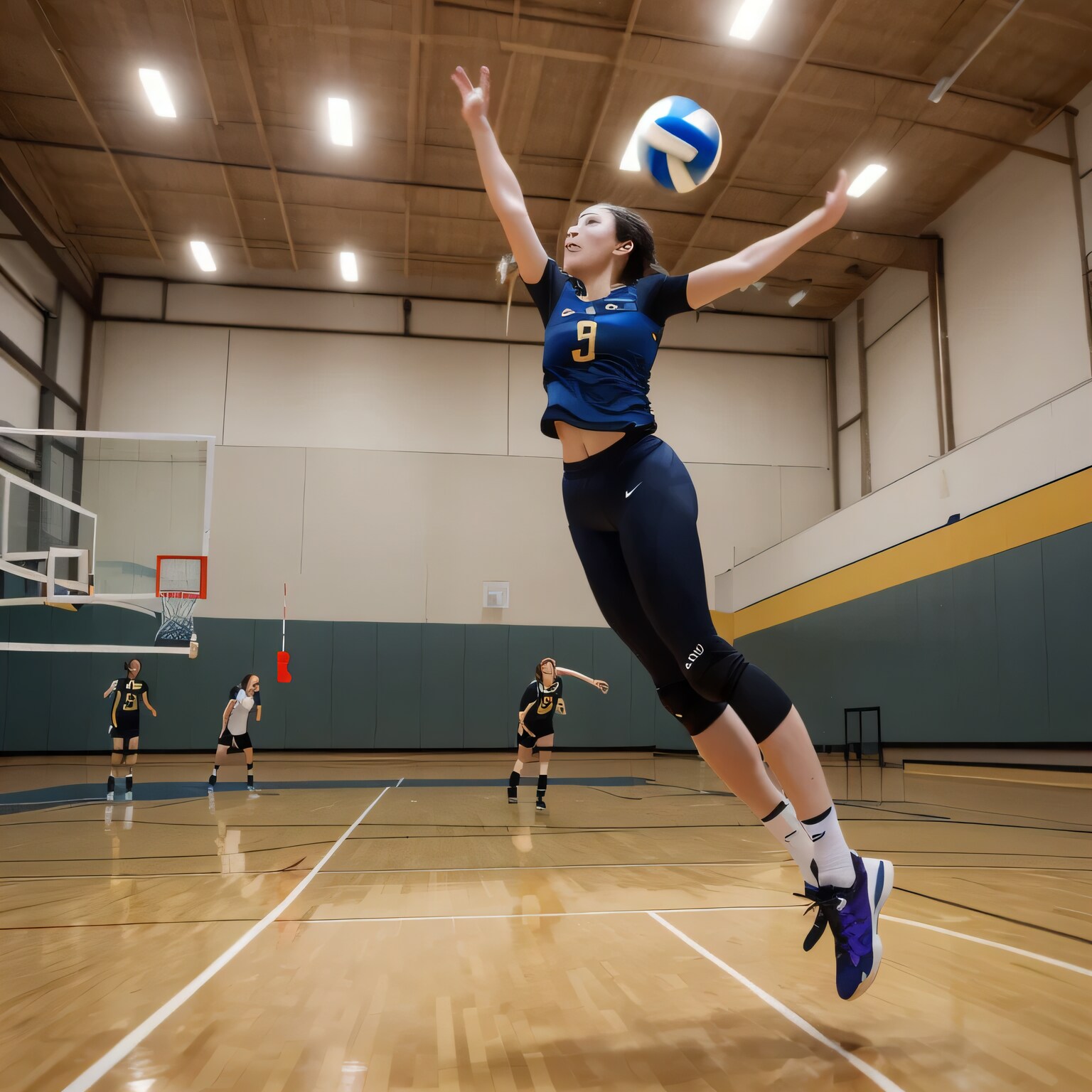 黒髪ロングでユニフォームの美女１１５ | の人気AIイラスト・グラビア