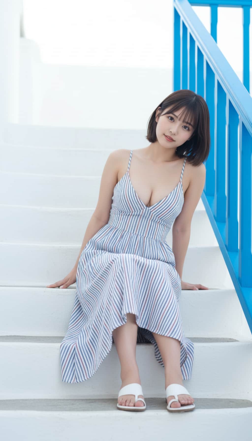 ストライプドレス