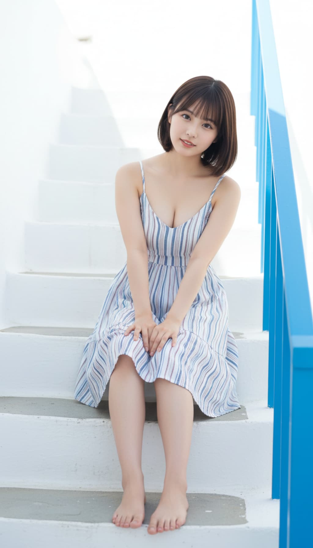 ストライプドレス