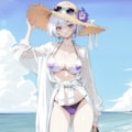 海辺の弊社キャラクター【けい あいな】 2枚目