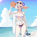 海辺の弊社キャラクター【けい あいな】 3枚目