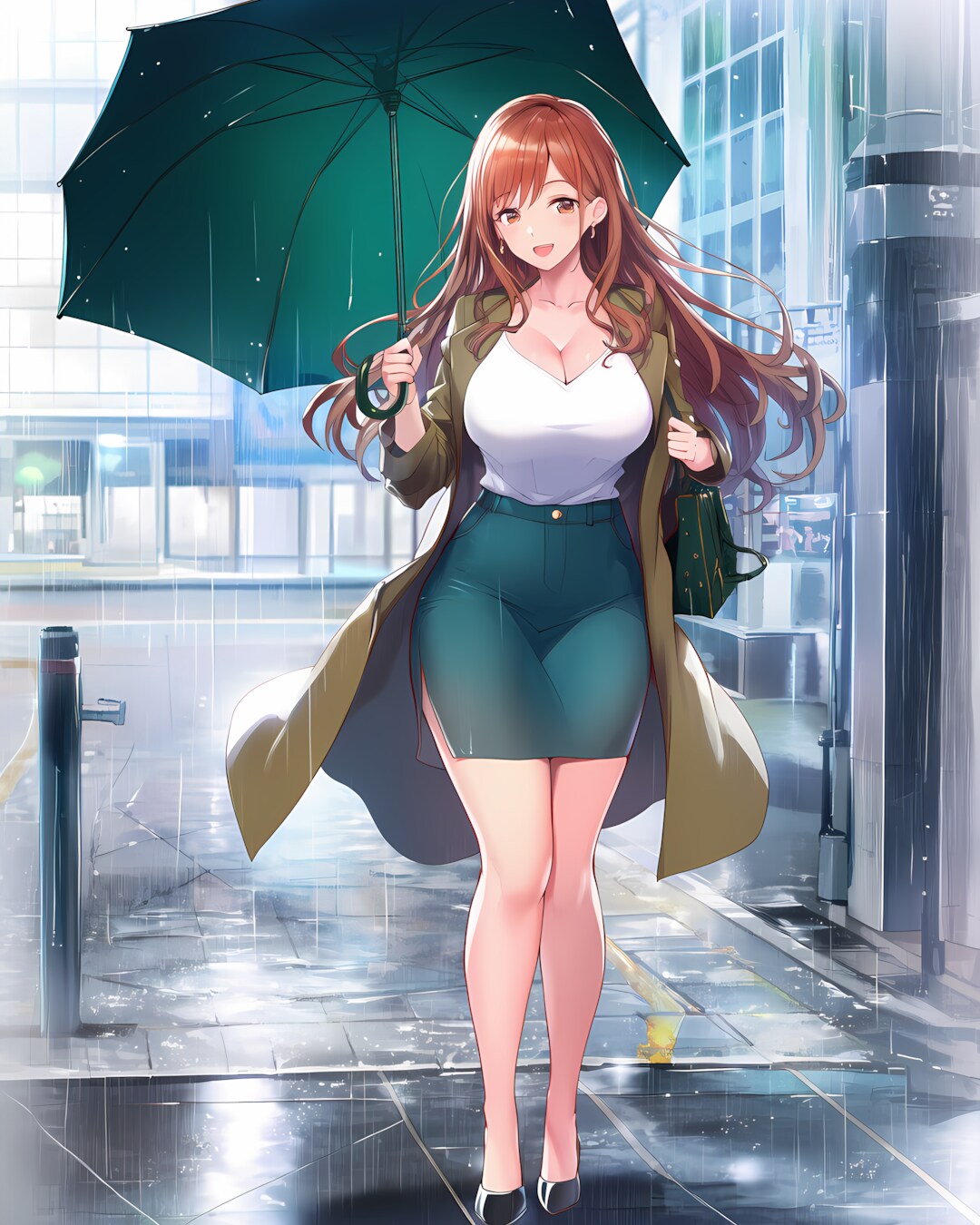 ガールスカウトの日💚雨のノノカ | の人気AIイラスト・グラビア