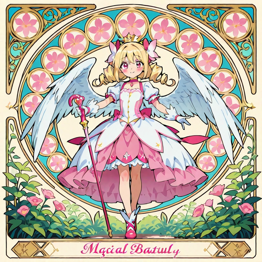 魔法少女(ミュシャ風)260301