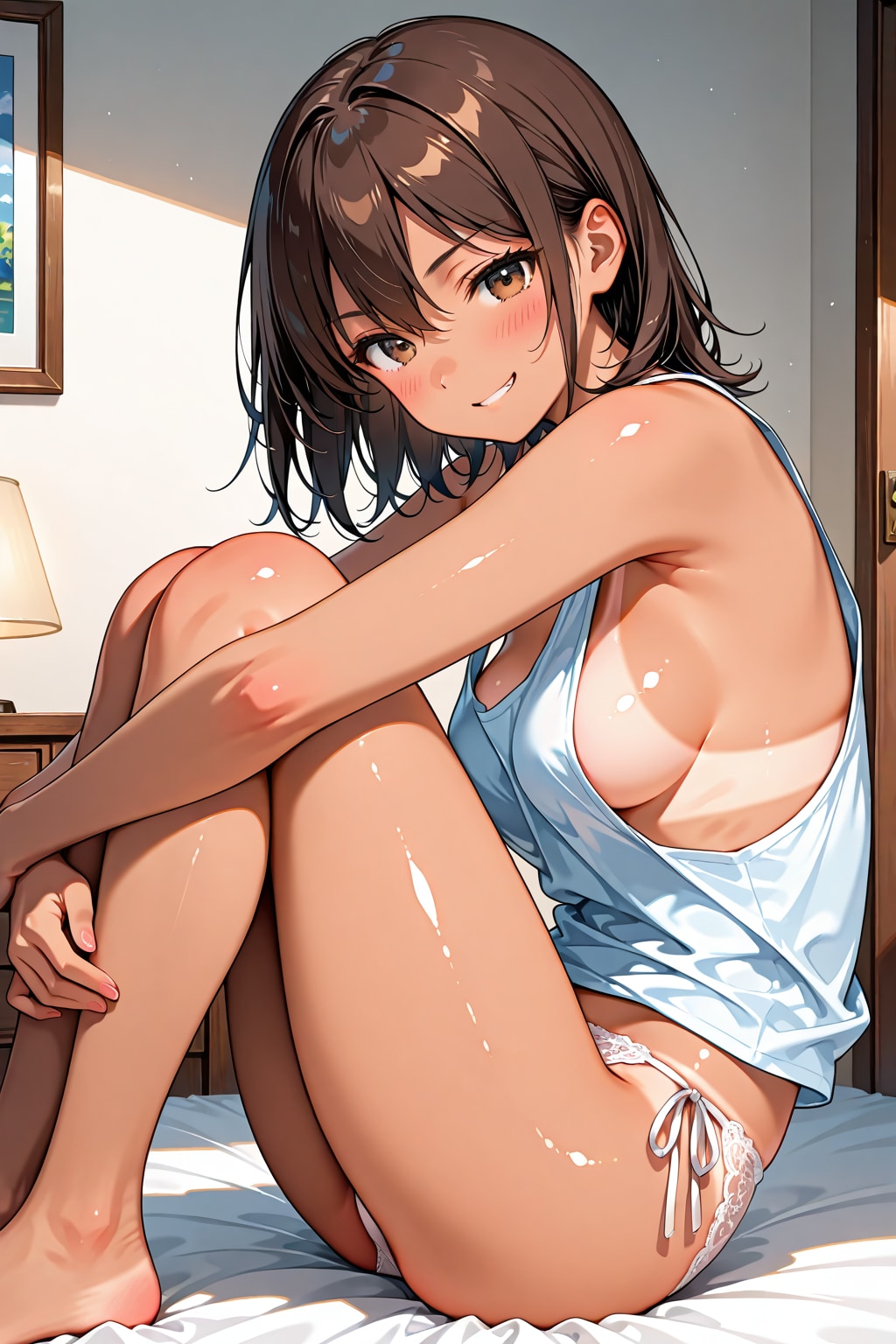 ラフな格好の夏希ちゃん