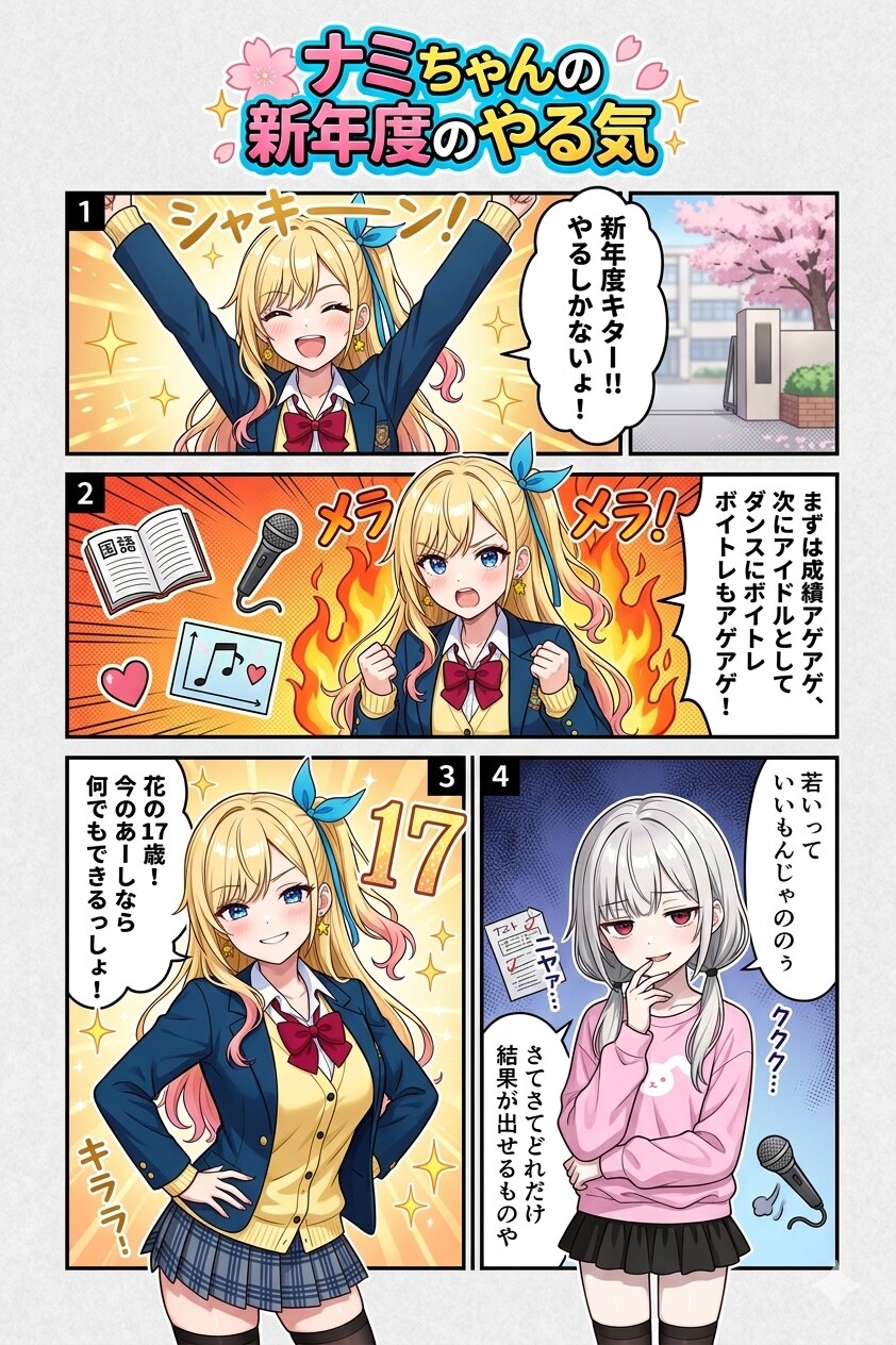 ナミちゃんの新年度のやる気