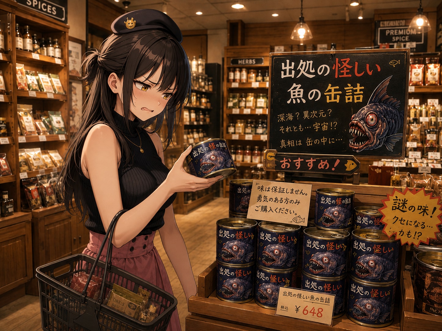 出処の怪しい魚の缶詰