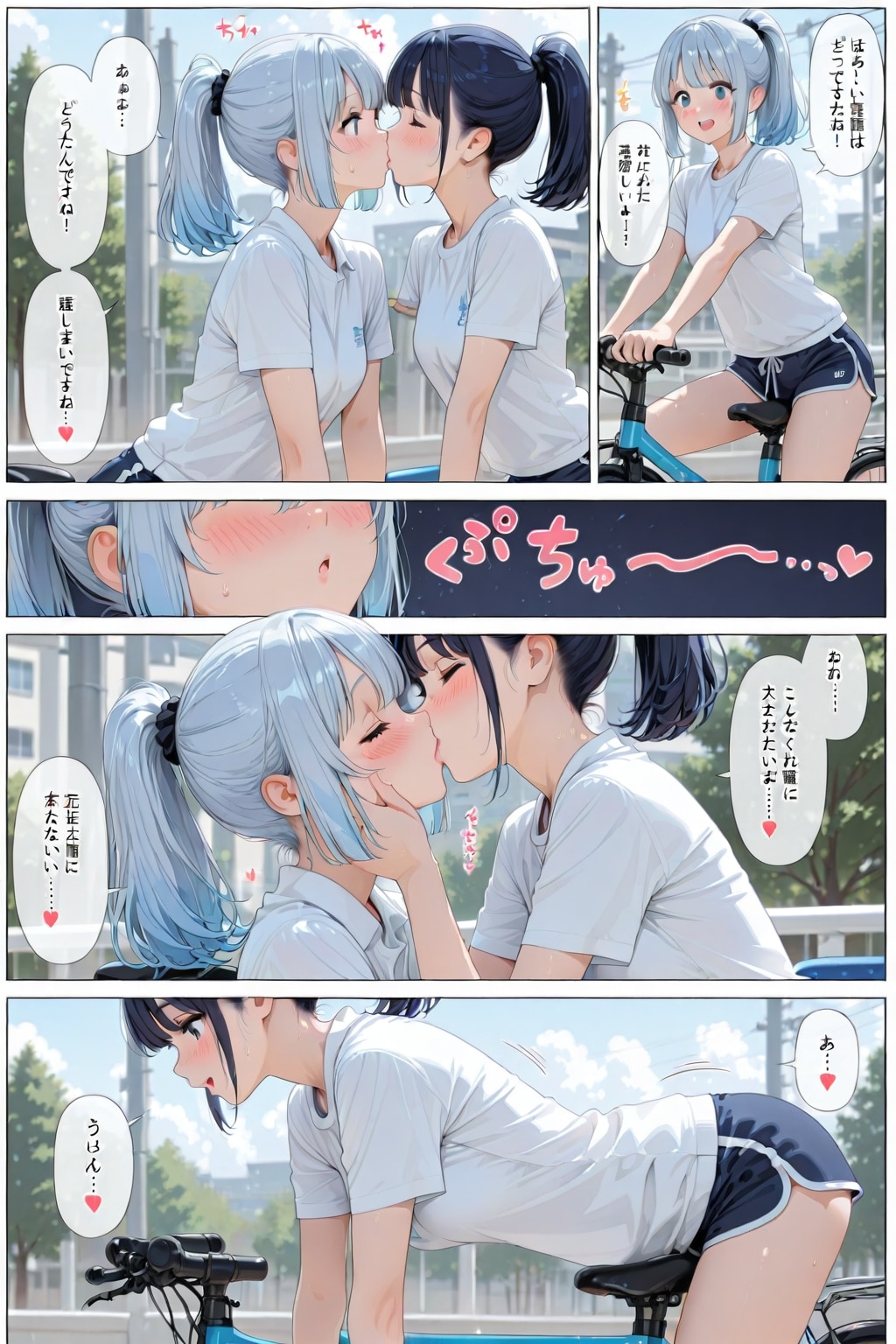 自転車で百合 漫画_HONEY