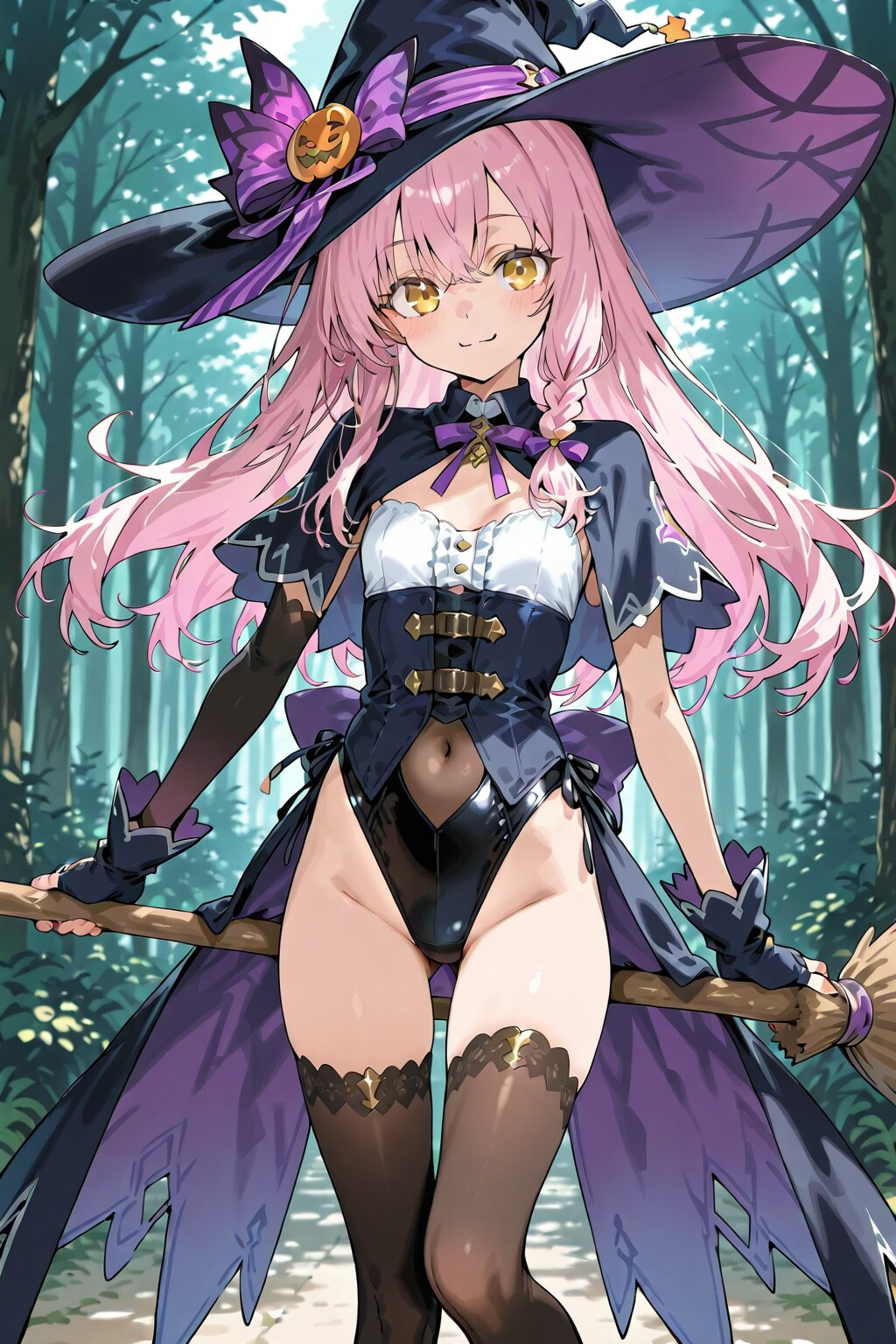 魔法少女と森の中で
