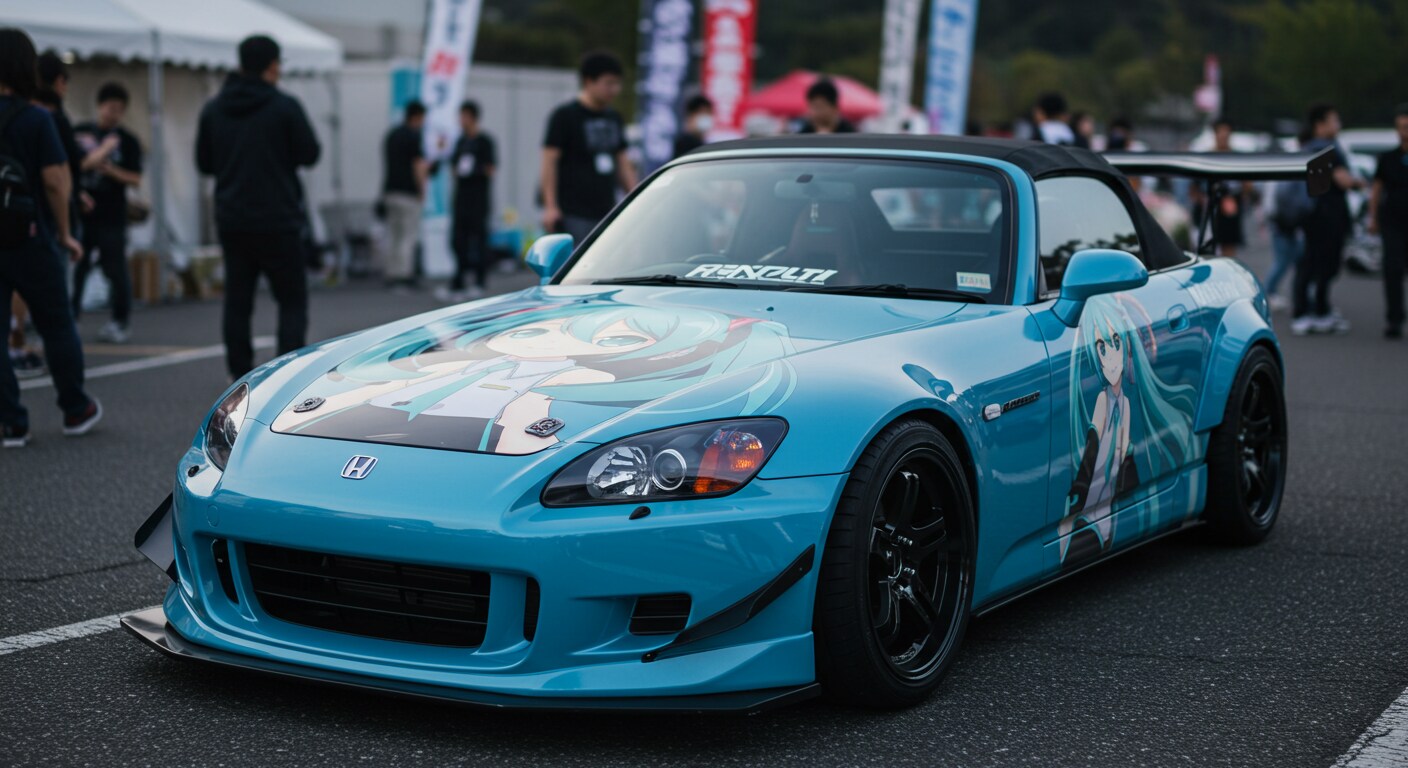 初音ミク痛車S2000 | の人気AIイラスト・グラビア