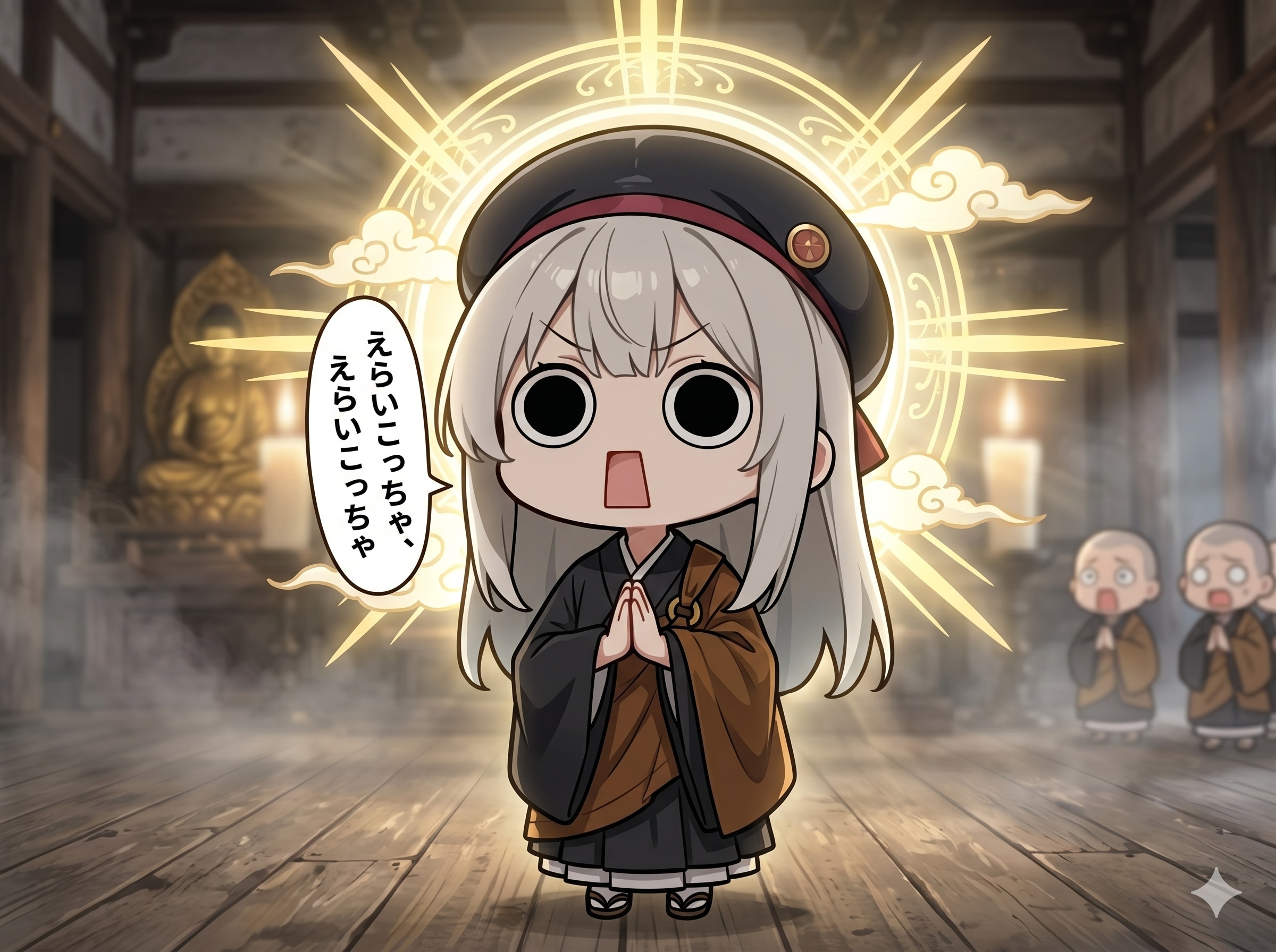 えらいこっちゃを称えるえらいこっちゃ嬢