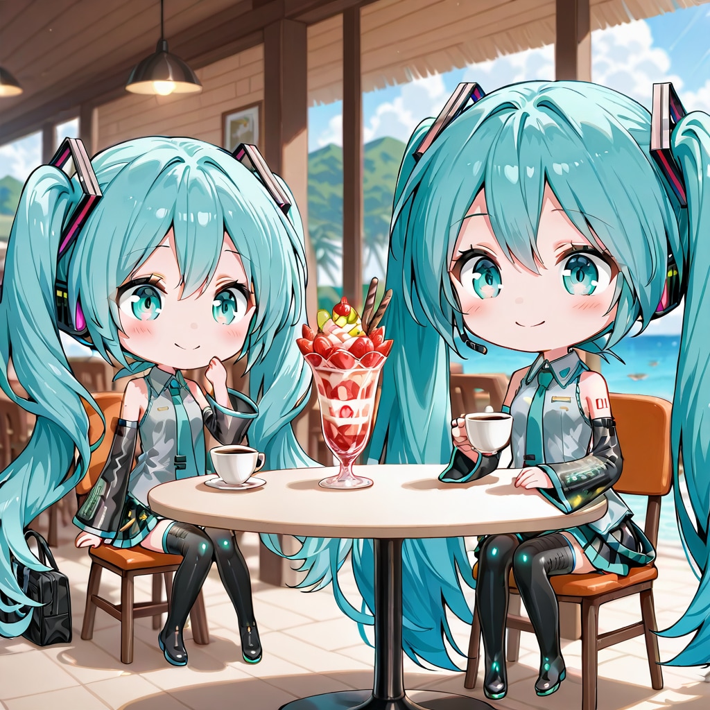 QILIN ちびミク | の人気AIイラスト・グラビア