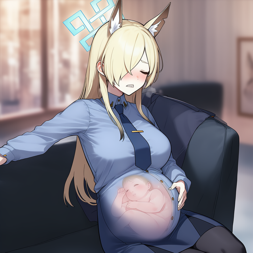 妊婦のカンナ（お腹透視）