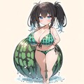 スイカ娘ツインテちゃん🍉 2枚目