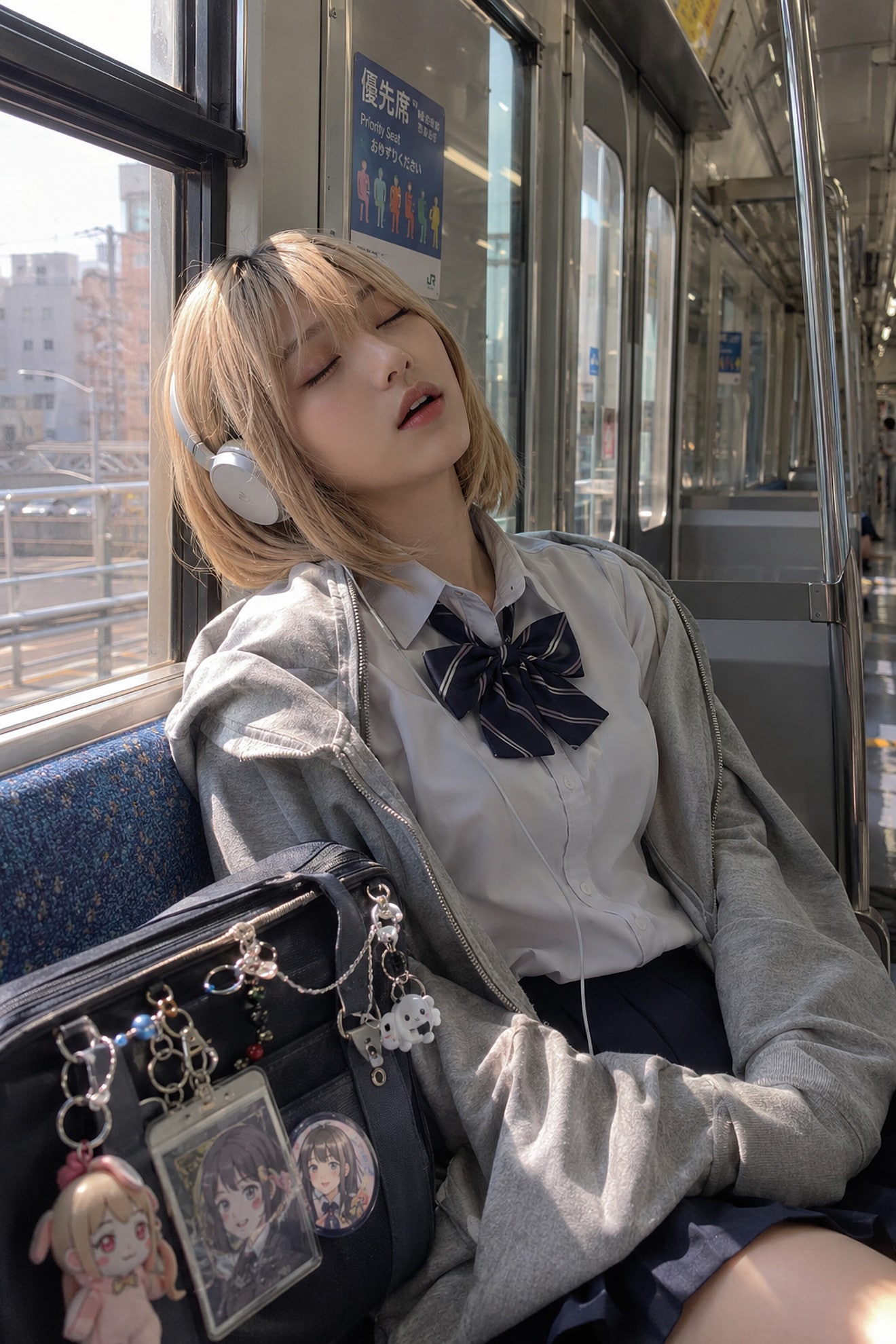 【ヘッドホン女子🎧】まどろみ～眠れる電車の女の子たち～(煩悩主催企画「ヘッドホン女子🎧」エントリー作品)