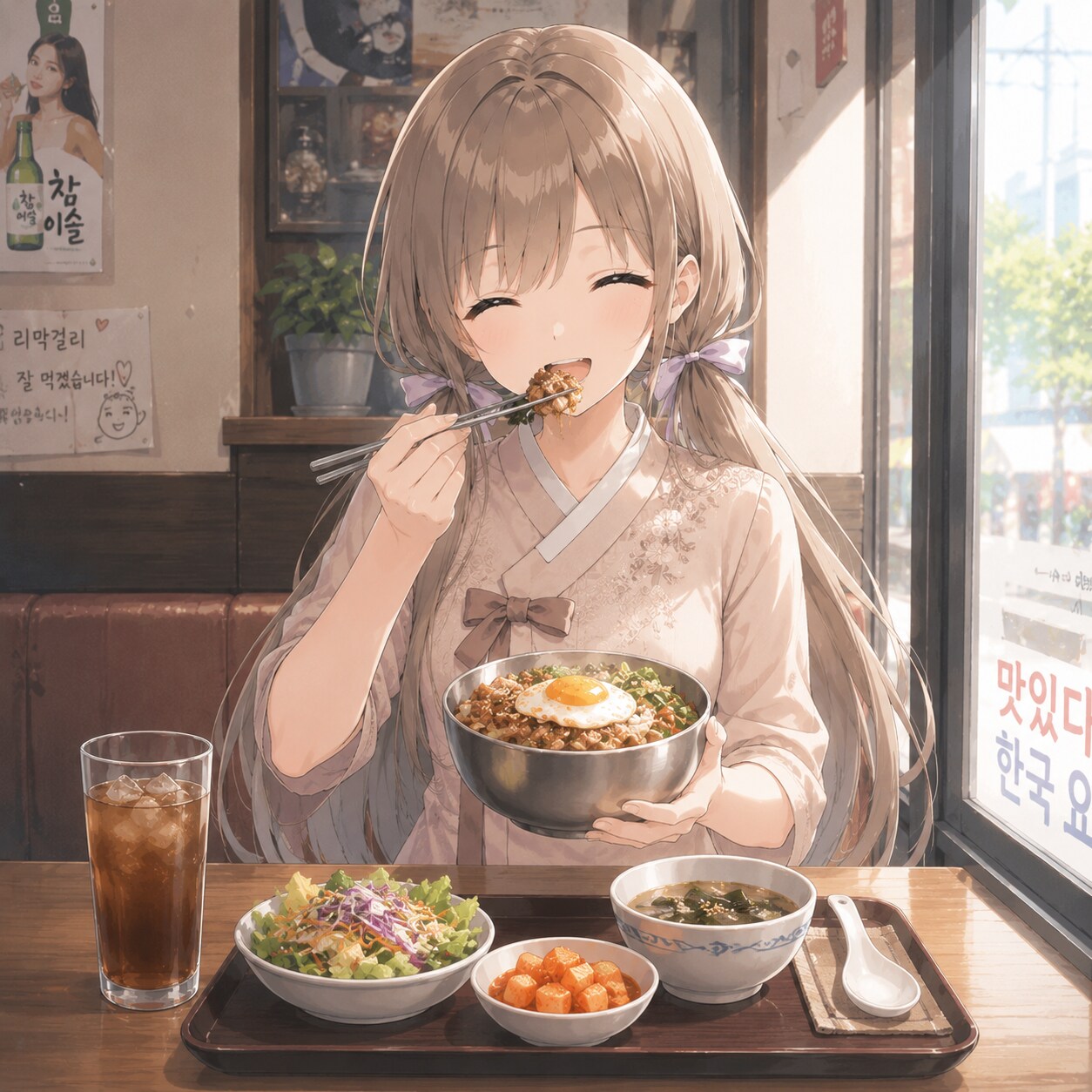 梢とランチ（４０）韓服でランチ
