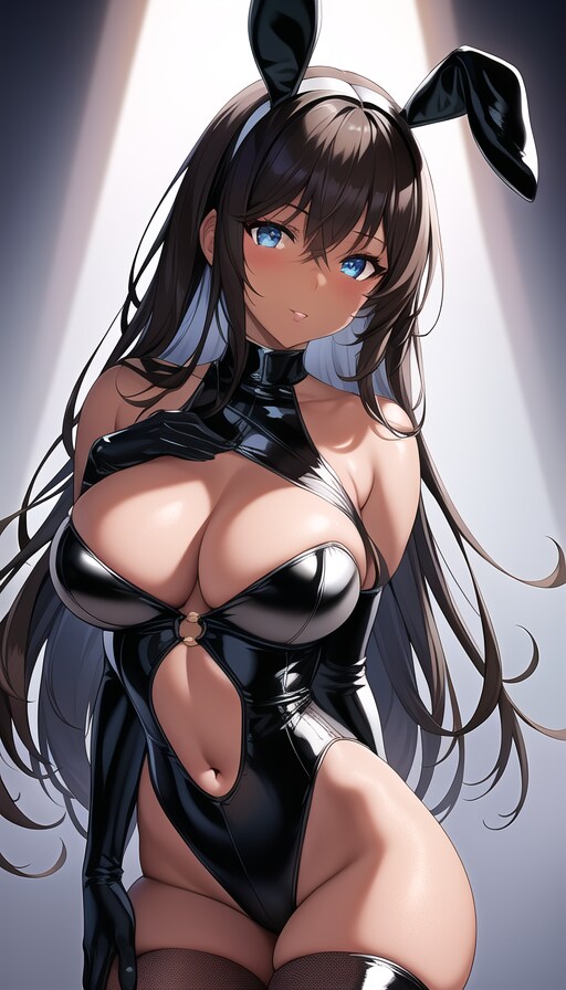 褐色バニーギャル3