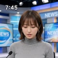 高橋アナ　仕事中 4枚目