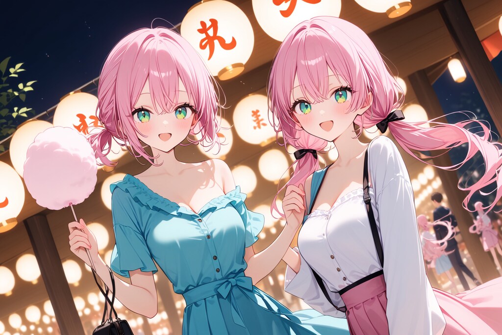 お祭りを楽しむウチの子