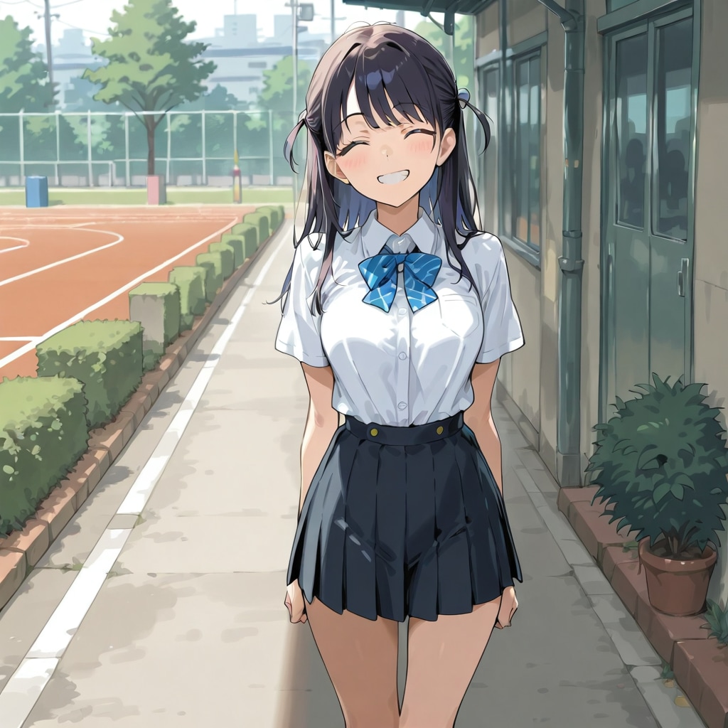 新しい制服にあってるかな？