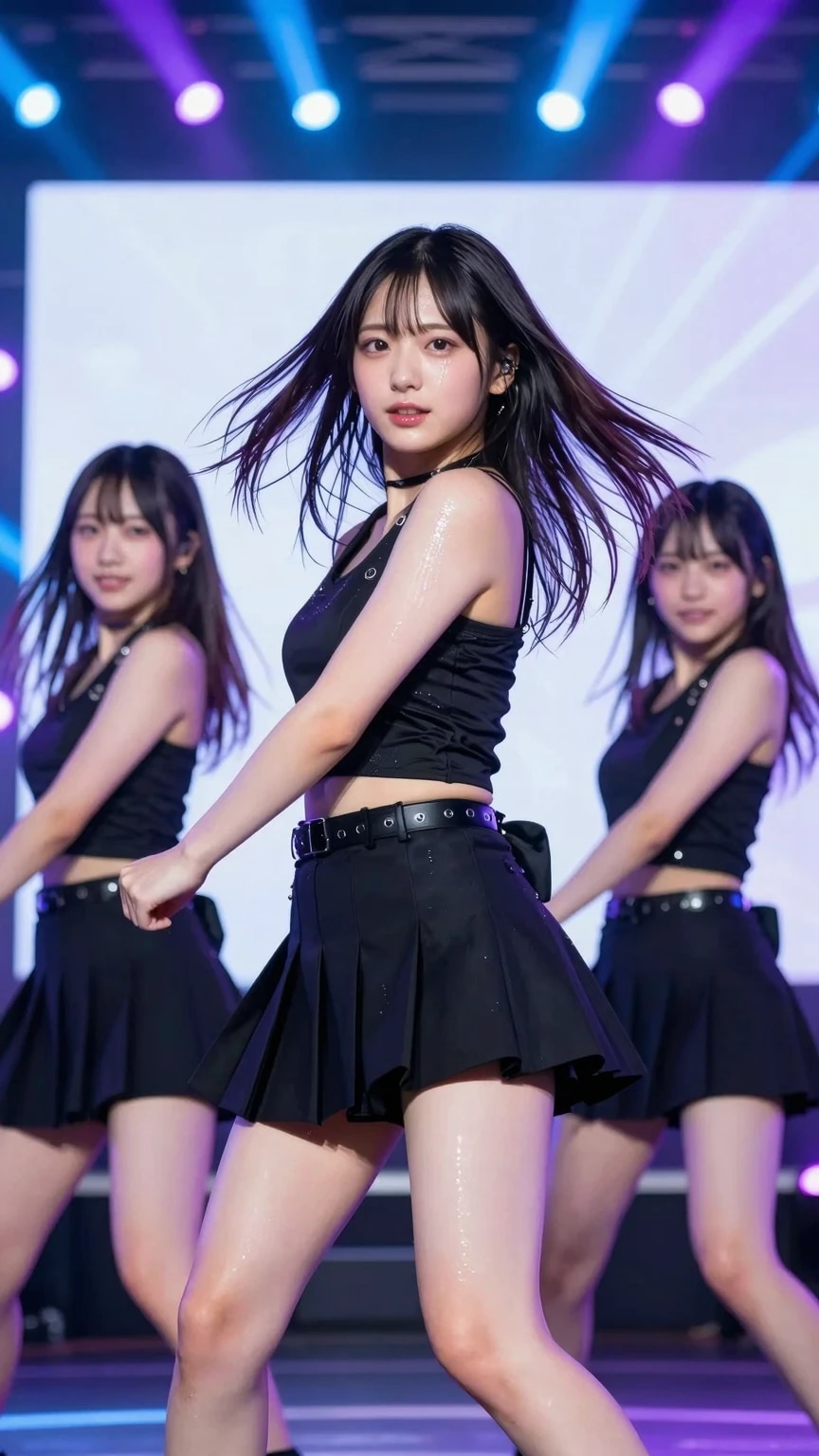 アイドルのステージ披露