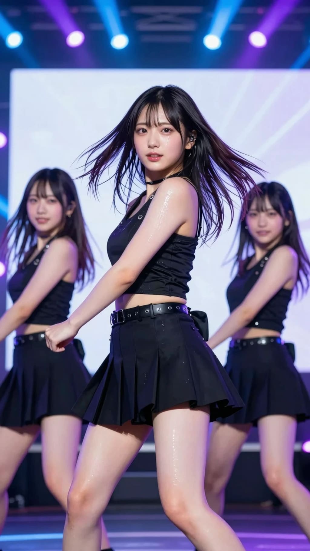 アイドルのステージ披露
