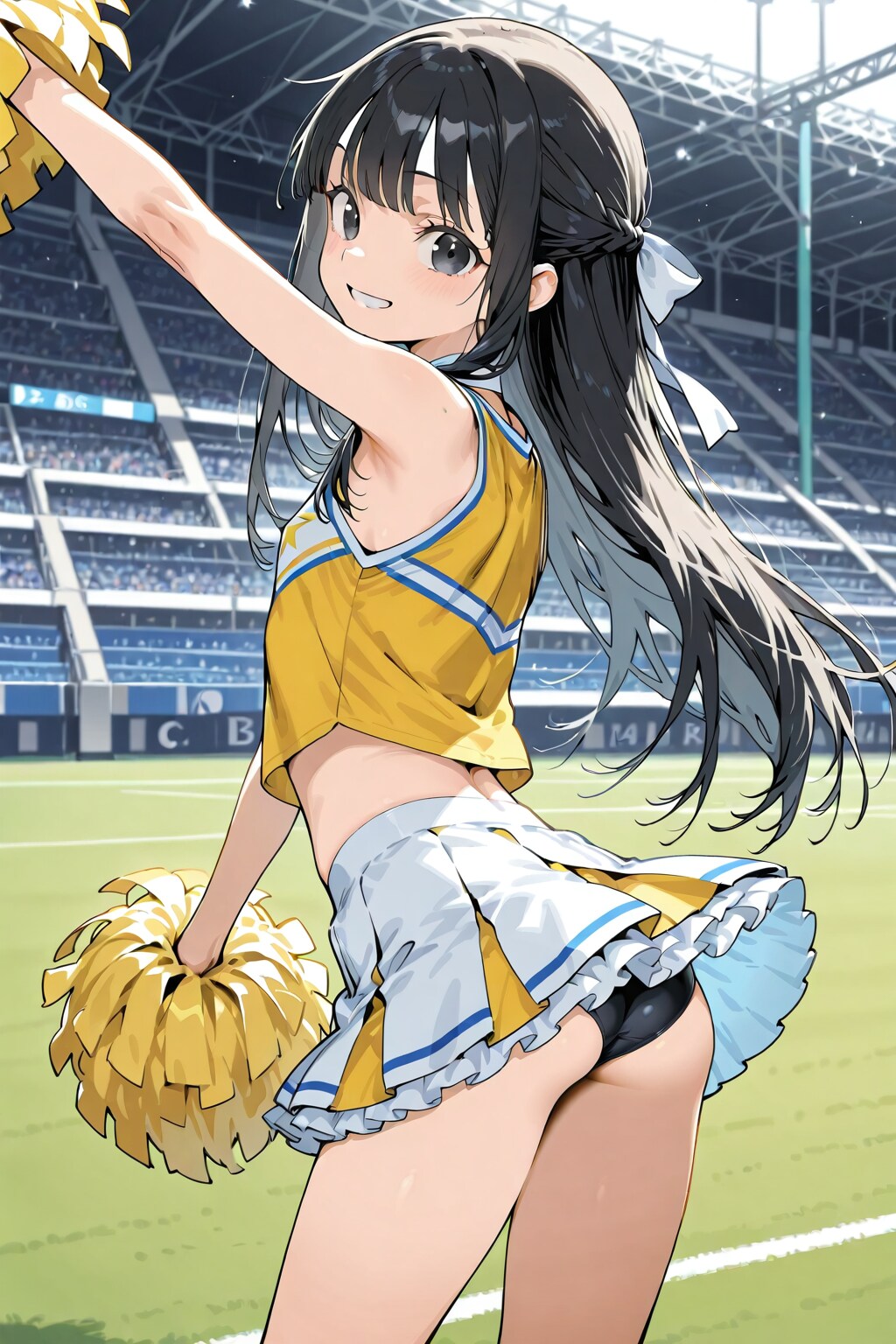 学園・チアガール編、後ろから
