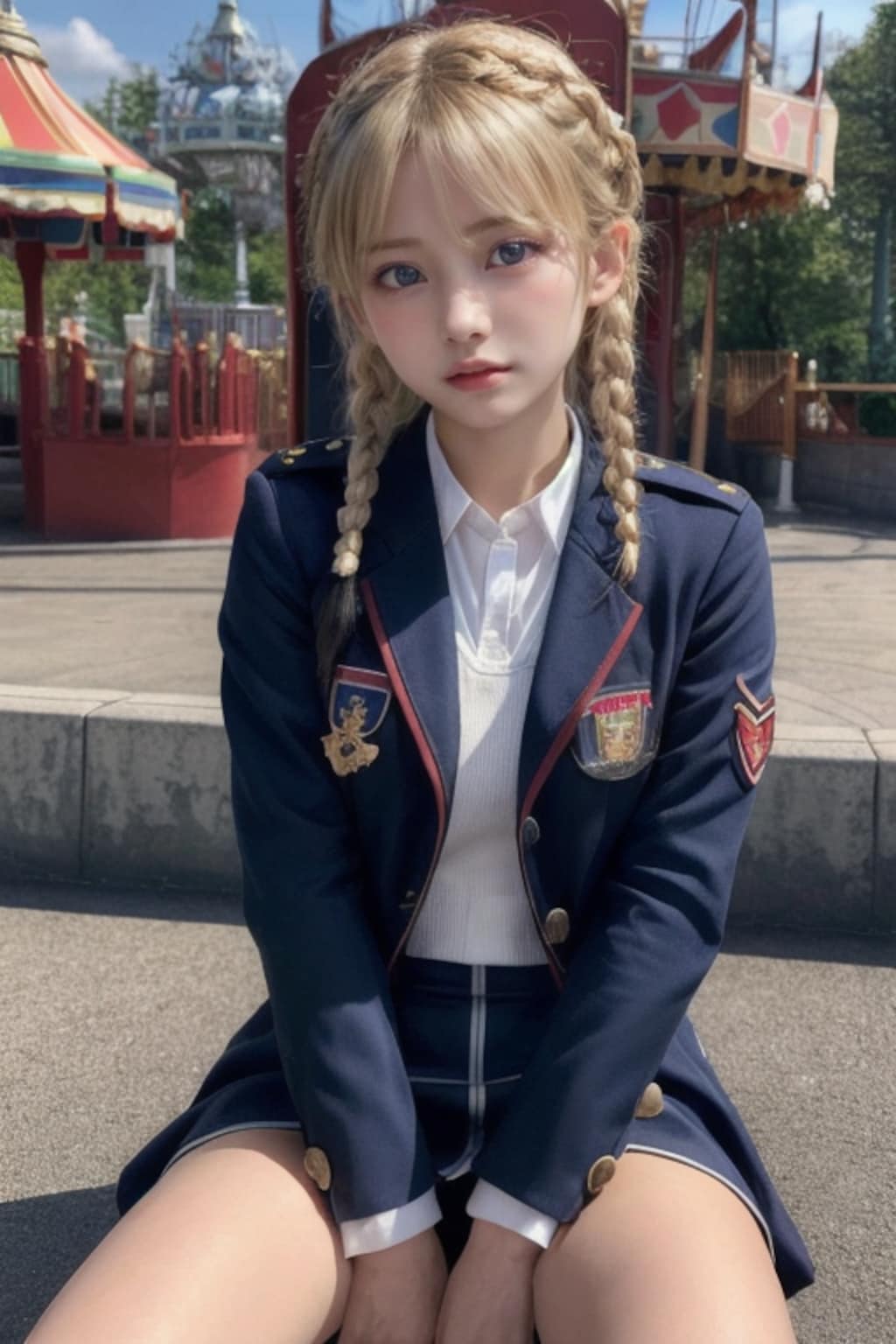 遊園地のおぱ将校