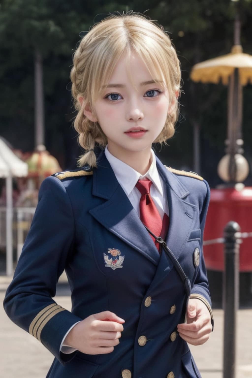 遊園地のおぱ将校