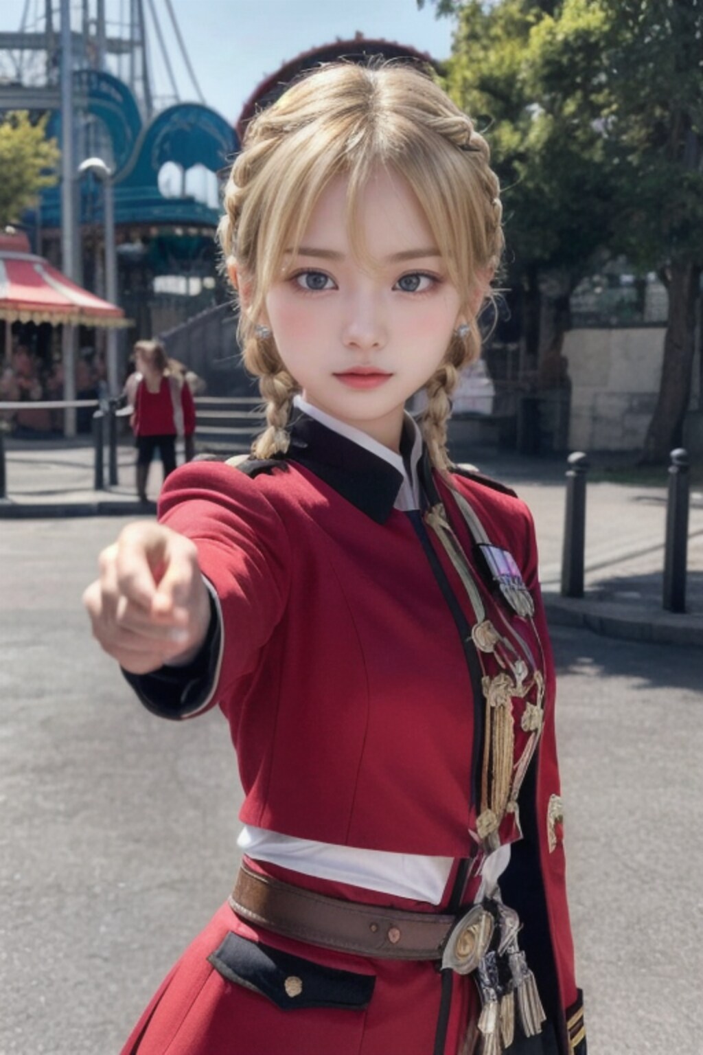 遊園地のおぱ将校