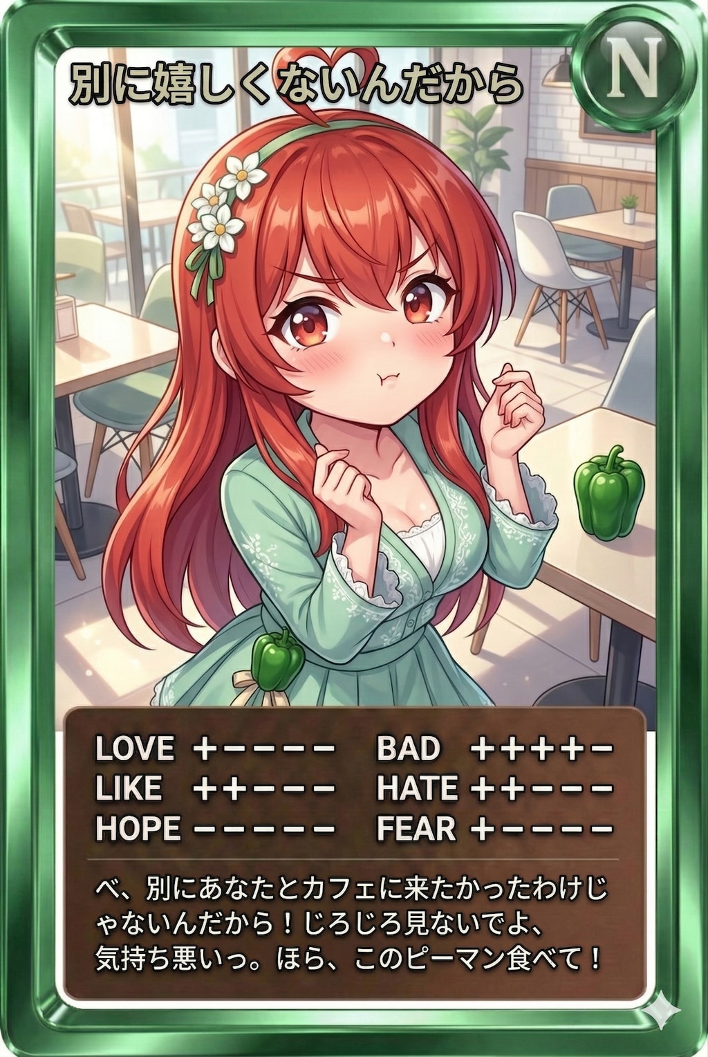 昼カード「別に嬉しくないんだから」