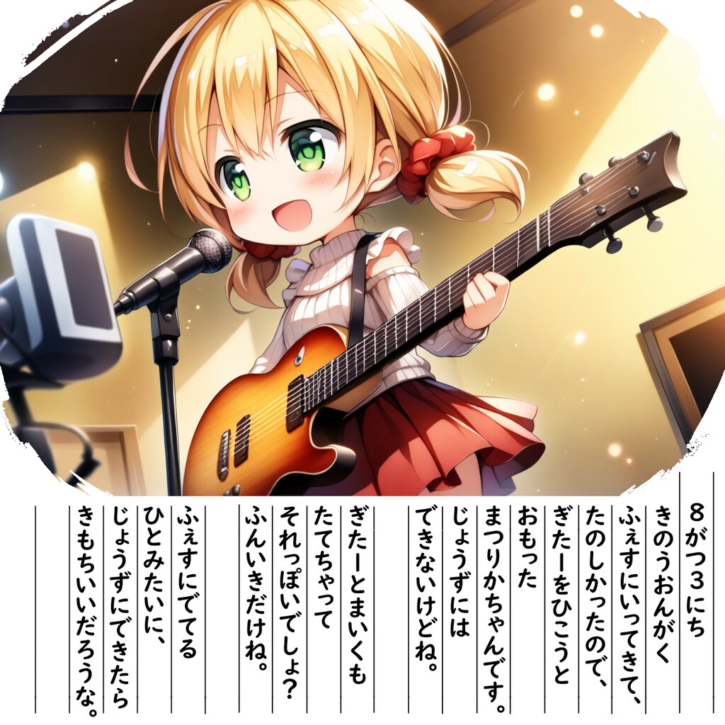 【絵日記】ぎたーじゃーん♪