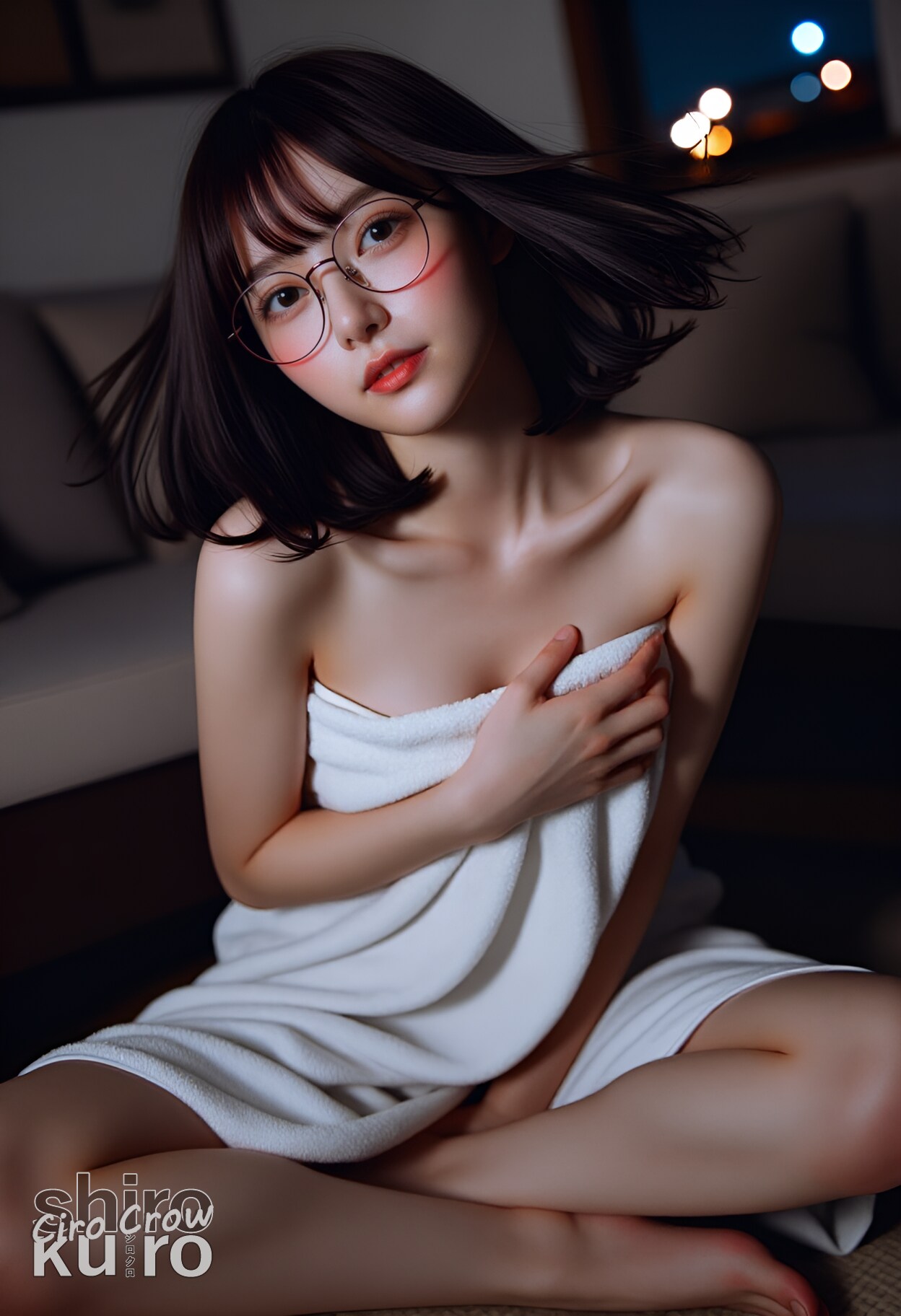 タオルを巻く