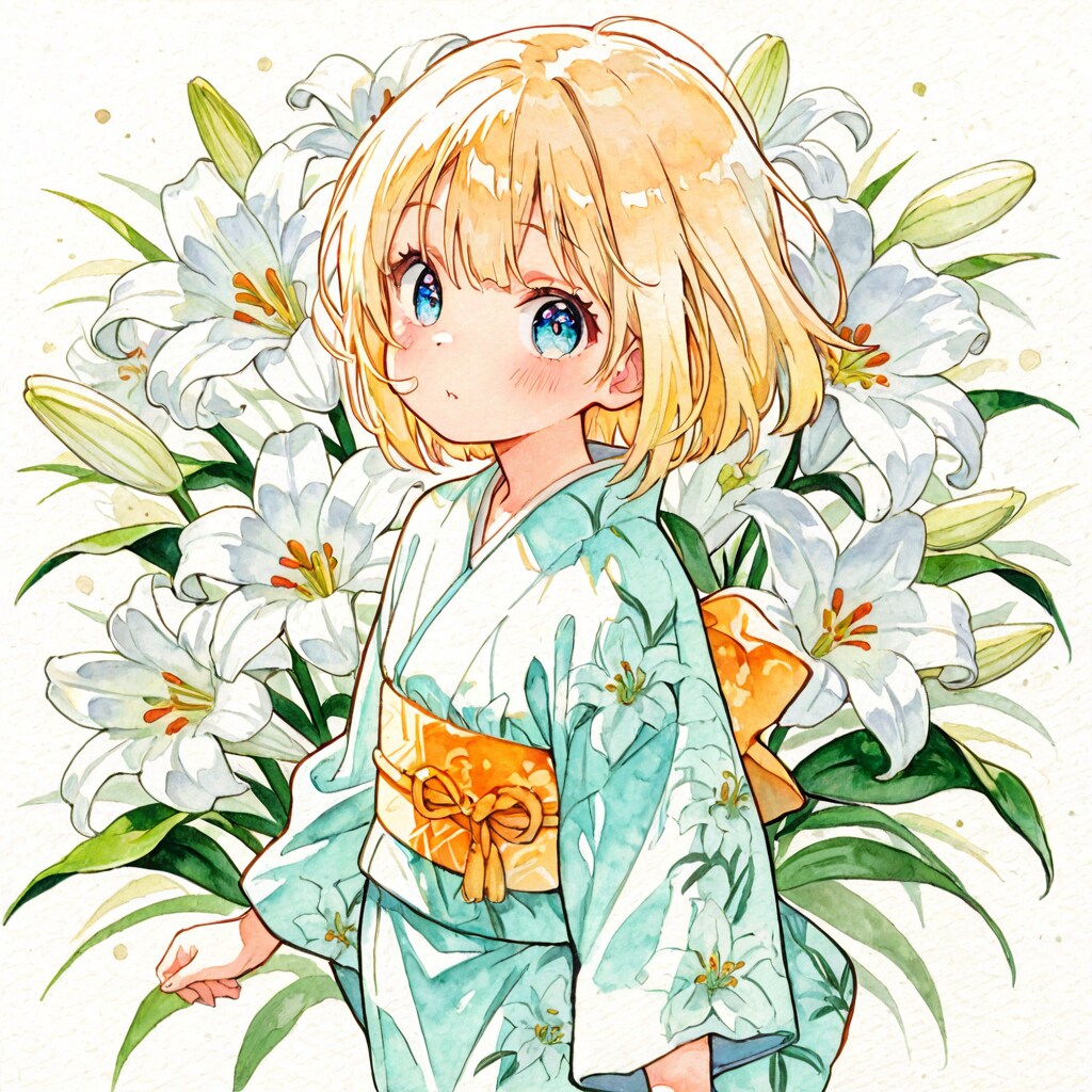 歩く姿は百合の花 | の人気AIイラスト・グラビア