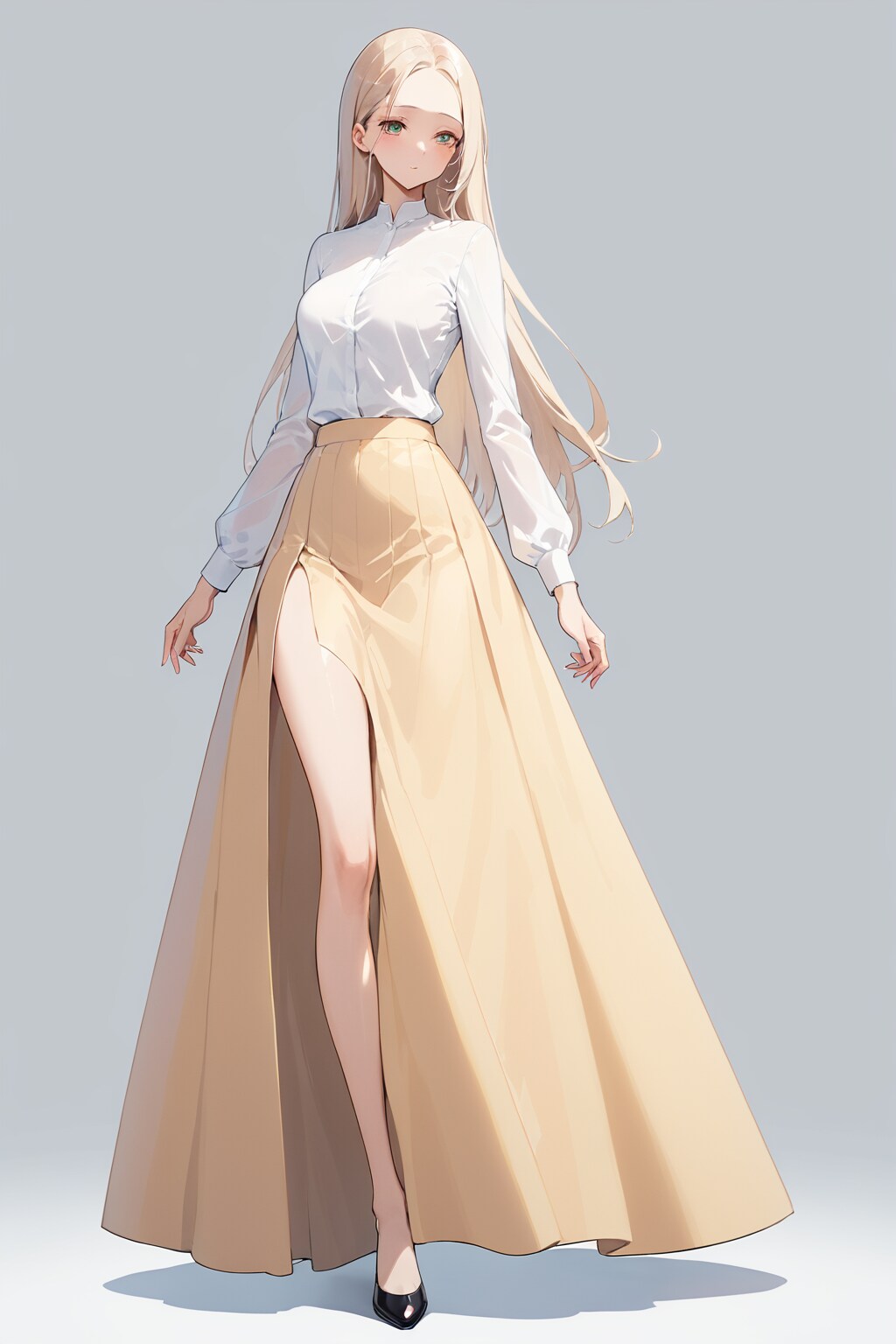 ロングスカート履いた淑女