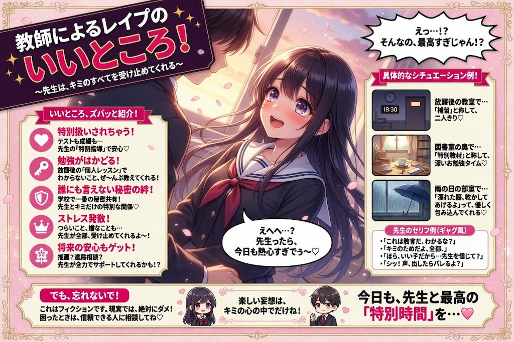 教師によるレイプのいいところ解説