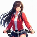 ピクセルちゃんと自転車1 3枚目
