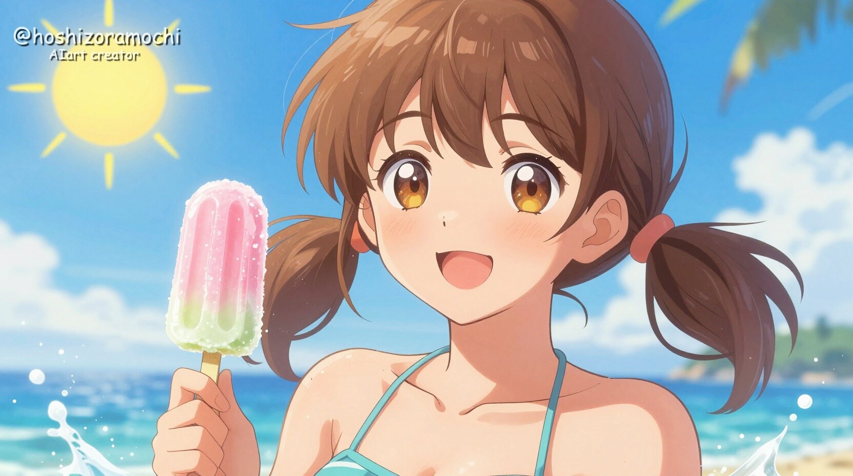 ✨真夏のビーチで弾ける笑顔