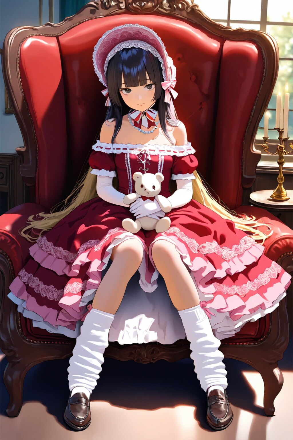 ぬいぐるみと私 | の人気AIイラスト・グラビア