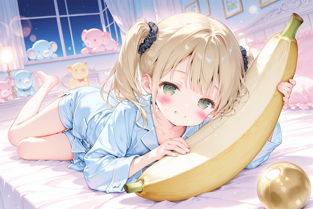 バナナでにやり