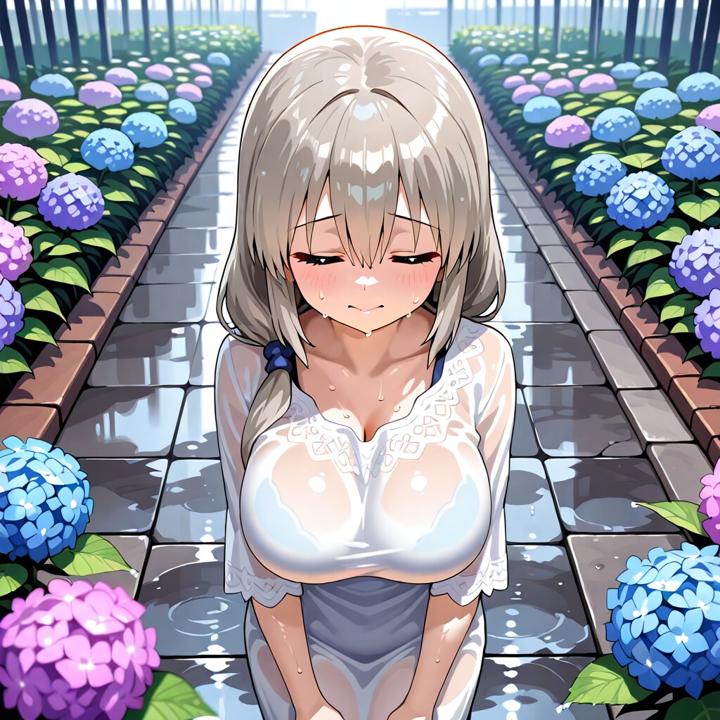 宇崎母と紫陽花（R15）
