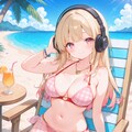夏のひらひらビキニガール 7枚目