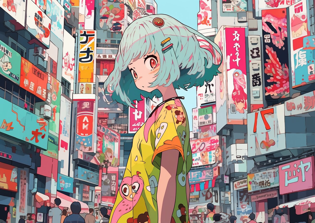 ごちゃごちゃした雑踏