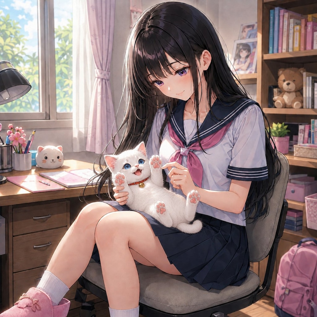 子猫の肉球つんつん ２
