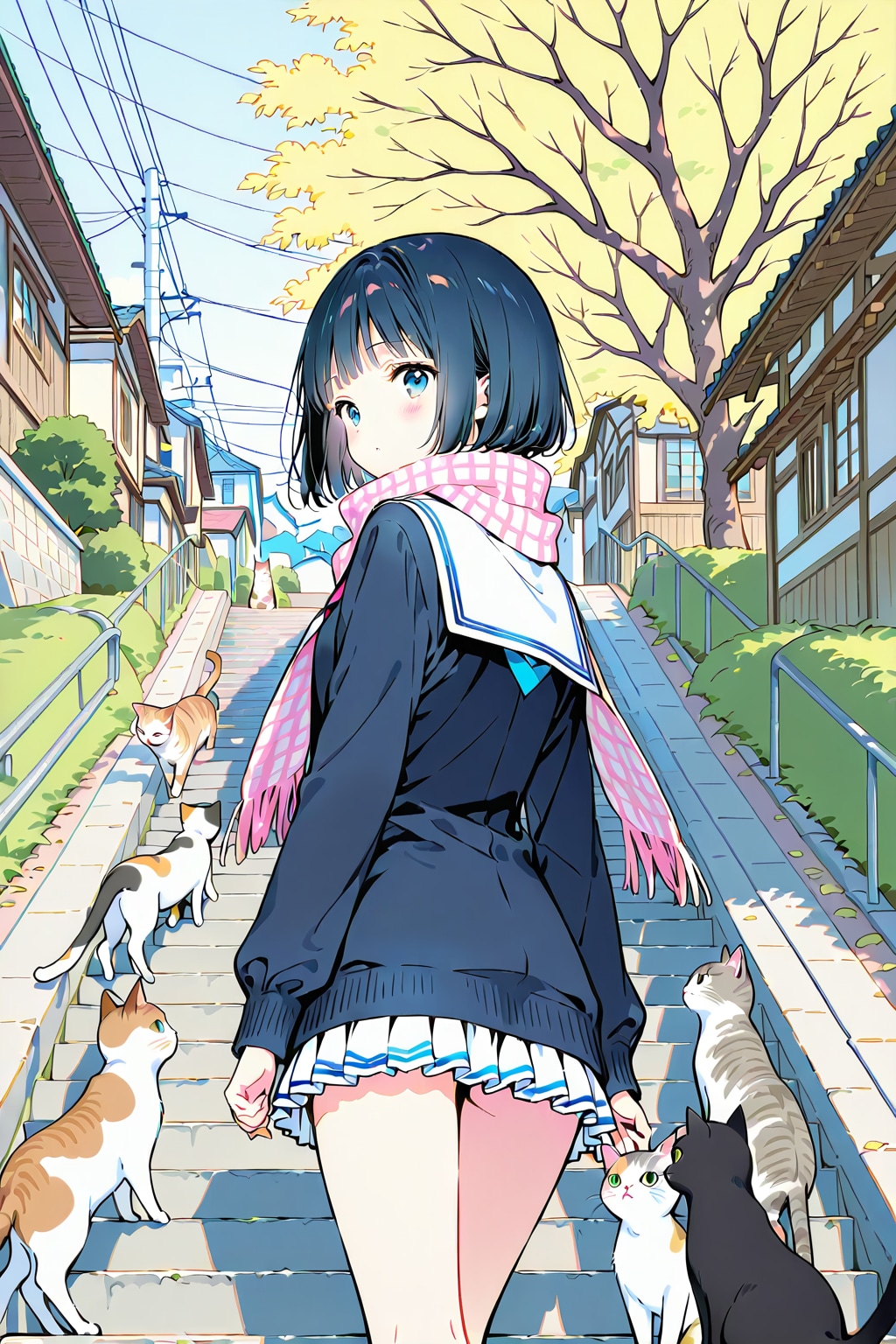 猫の細道(QILIN)(春)(7) | の人気AIイラスト・グラビア