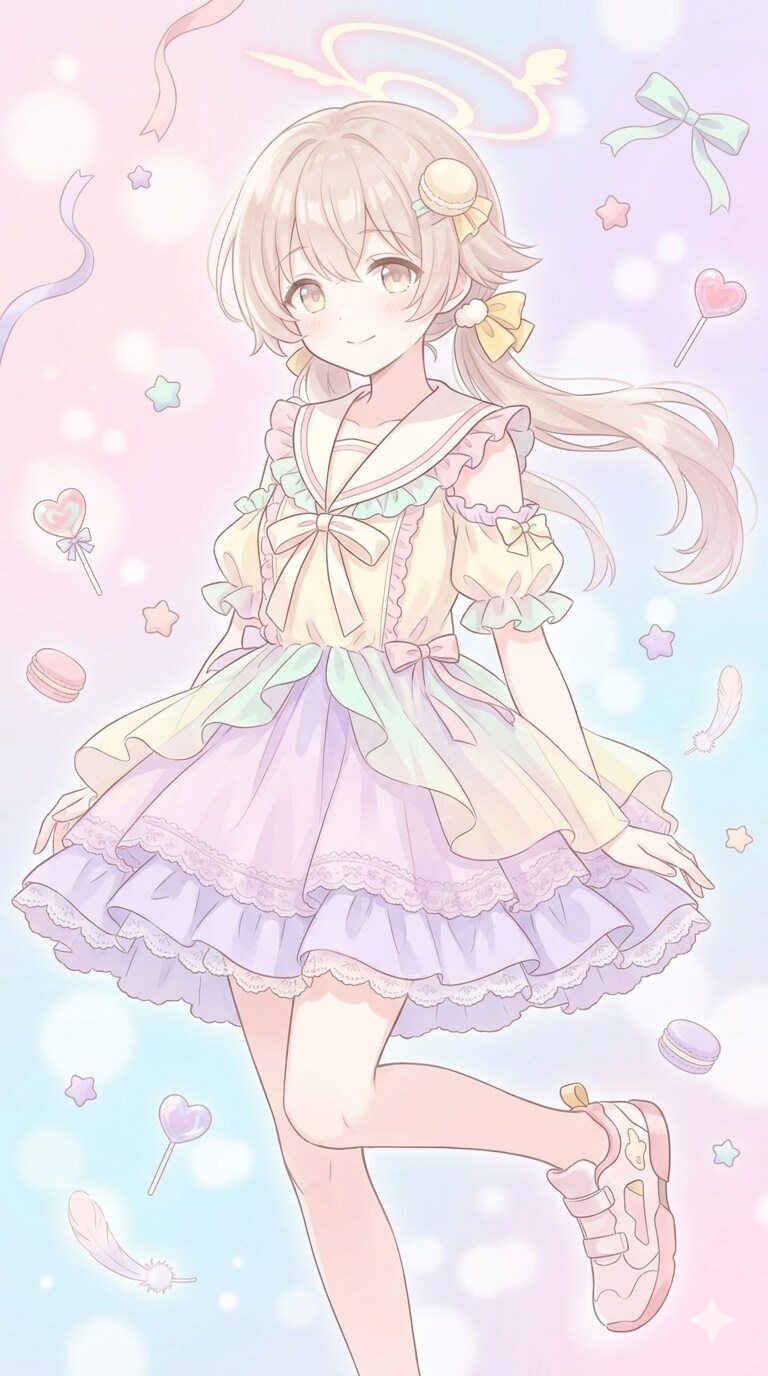 パステルカラーコーデ【2/3】 | の人気AIイラスト・グラビア